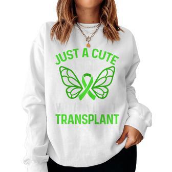 Liver Recipient Girl Just A Girl With A Liver Transplant Women Sweatshirt - Thegiftio UK