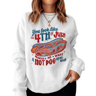 You Look Like The 4Th Of July Patriotic America Women Women Sweatshirt - Monsterry