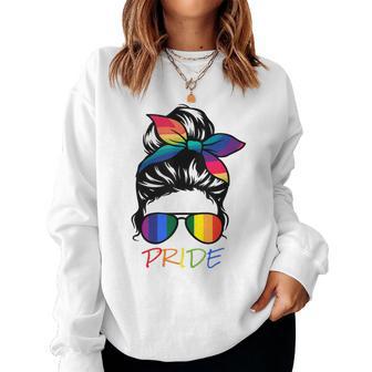 Orgullo Gay Desordenado Bollo Arco Iris Gafas Deol Lgbtq Es Orgullo Gay In Mangas Sudadera Mujer - Regaloses