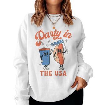 Party In The Usa 4Th Of July Boy Girl Kids Women Sweatshirt - Thegiftio UK