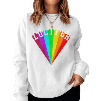 Rainbow Lucifertampaul Retro Women Sweatshirt - Novitaregali