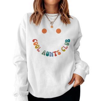 Retro Groovy Cool Aunts Club Auntie Cool Aunt Sudadera Mujer - Regaloses