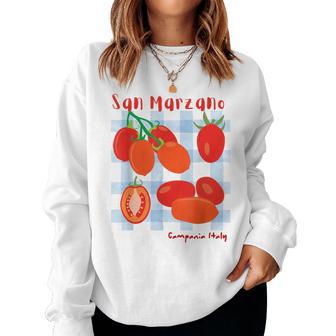 San Marzano Campania Italia Italia Tomate Chicaerano Sudadera Mujer - Regaloses