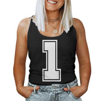 1 Número De Deportiva De Cumpleaños Con Un Número Cuello Camiseta sin mangas para mujer - Regaloses