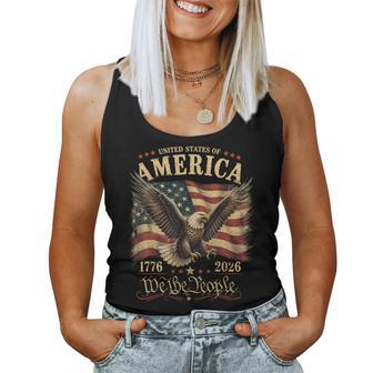 250 Years American Anniversary 1776-2026 Usa Flag Women Women Tank Top - Thegiftio UK
