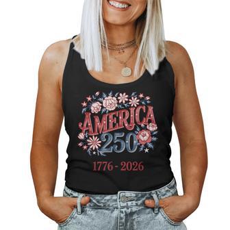 250Th Anniversary 250 American 4Th Of July Fourth Women Tank Top - Thegiftio UK
