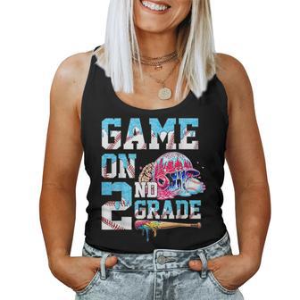 2Nd Grade Back To School Baseball Drip Ice Cream Game On Women Tank Top - Monsterry