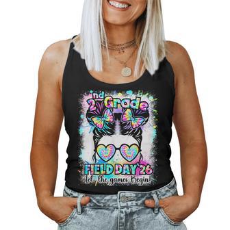 2Nd Grade Field Day 2026 Game Begin Messy Bun Teachers Kids Women Tank Top - Thegiftio