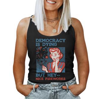 4Th Of July Democracy Nice Firework Protest Resist Men Women Tank Top - Thegiftio UK