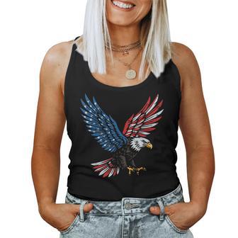 4Th Of July Flying Eagle Us Flag Patriotic Kids Women Tank Top - Thegiftio UK