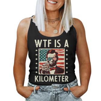4Th Of July Lincoln Wtf Kilometer American Women Women Tank Top - Monsterry