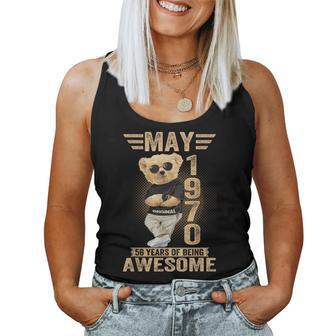 5月56日 誕生日 男性 女性 1970年 素晴らしいテディベア レディースタンクトップ - Kawaiitshirt