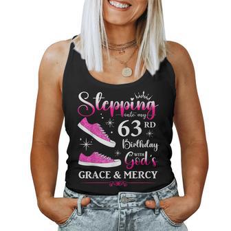 63Rd Birthday 63 Years Old Bday Queen Party Bd Women Tank Top - Thegiftio UK