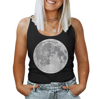 Arte Divertido De Luna Para Hombres Es Niños Luna Llena Ciencia Espacial Camiseta sin mangas para mujer - Regaloses