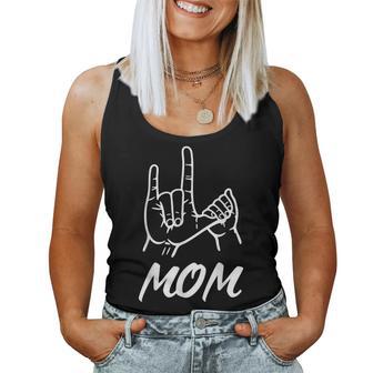 Asl I Love You Sign American Sign Language Deaf Mom & Baby Women Tank Top - Thegiftio UK