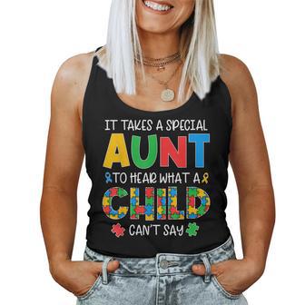 Autism Awareness Month Auntie Special Aunt Women Tank Top - Thegiftio UK
