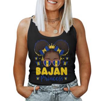 Bajan Princess Barbados Flag Proud Afro Barbadian Girl Women Tank Top - Thegiftio UK