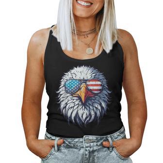 Bald Eagle Head Usa Sunglasses Cool Patriotic Kids Women Tank Top - Monsterry UK