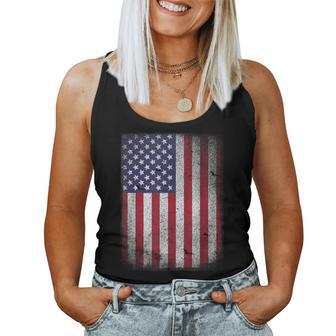 Bandera De Estados Unidos Grunge Look Rojo Blanco Azul Diseño Hombres Es Niños Camiseta sin mangas para mujer - Regaloses
