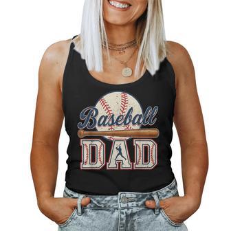 Baseball Dad Happy Fathers Day For Wife Daughter Women Tank Top - Monsterry UK
