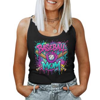 Baseball Mom Drip Mama Of Both Mother's Day Game Day Womens Women Tank Top - Monsterry