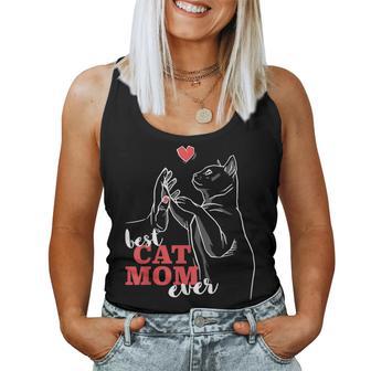 Best Cat Mom Ever La Mejor Madre De Gatos Del Mundo Camiseta sin mangas para mujer - Regaloses