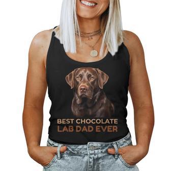 Best Chocolate Lab Dad Ever Labrador Dog Lover Girls Kids Women Tank Top - Thegiftio