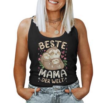 Beste Mama Der Welt Faultiere Mutter & 2 Kinder Muttertag Tank Top Frauen - Seseable