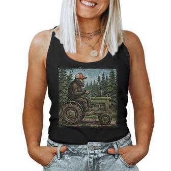 Bigfoot Sasquatch Tractor Farm Farmer Kids Women Tank Top - Thegiftio UK