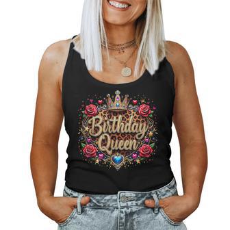 Birthday Queen Crown Girl Women Tank Top - Monsterry UK