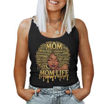 Black African American Black Mom Life Mother's Day Women Tank Top | Mazezy