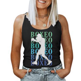 Boxeo Me Llama Boxing Boxeador Atleta Chico Niño Retro Camiseta sin mangas para mujer - Regaloses
