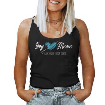 Boy-Mama From Son Up To Son Down Mother's Day Mommy Mom Life Women Tank Top - Monsterry