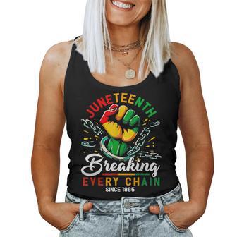 Breaking Every Chain Since 1865 Black Junenth Women Tank Top - Thegiftio UK