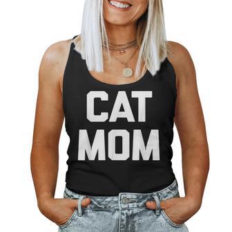 Cat Mom Divertido Diciendo Gato Dueño Lindo Gatos Amante Gato Camiseta sin mangas para mujer - Regaloses