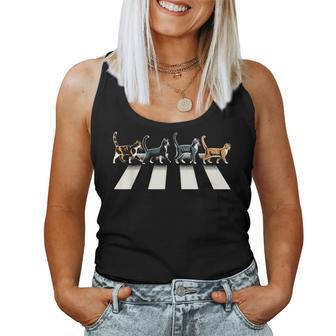 Chat Rétro Rock And Roll Musique Cadeau Homme Enfant Chat Drôle Débardeur pour femme - Cadeauxyz
