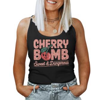 Cherry Bomb Cherries Roller Derby Retro 70S Women Tank Top - Thegiftio UK