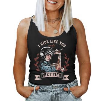 Chica Motociclista Morocycle Motoehículo Racer Regalo Camiseta sin mangas para mujer - Regaloses