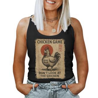 Chicken Game Japanese Boys Girls Graphic Women Tank Top - Thegiftio UK