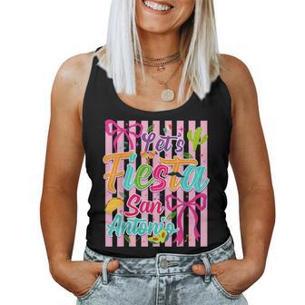 Cinco De Mayo Lets Fiesta 2026 Coquette Bow Girl Women Women Tank Top - Thegiftio