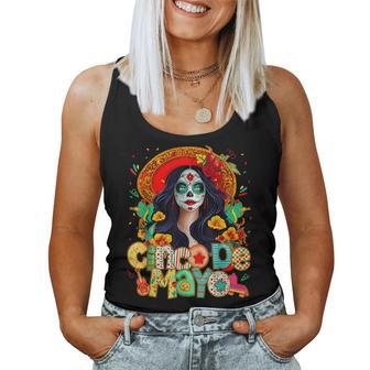 Cinco De Mayo Mexican Fiesta 5 De Mayo Sugar Skull Women Tank Top - Thegiftio