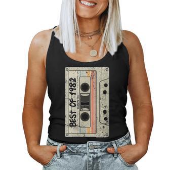 Cinta De Casete Retro Cumpleaños Nacidos 1982 Mejor De 1982 Cuello Camiseta sin mangas para mujer - Regaloses