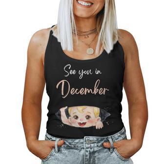 Citation De L'annonce De Grossesse De Bébé De Décembre Pour Maman Débardeur pour femme - Cadeauxyz