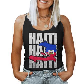 Cool Happy Haitian Flag Day Haiti Map Pride Kids Women Tank Top - Thegiftio