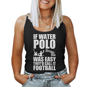 Cool Water Polo Deportes Amante De Los Hombres Es Camiseta sin mangas para mujer - Regaloses