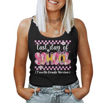 Coquette Bow Last Day Of School Retro Fourth Grade Version Women Tank Top - Monsterry