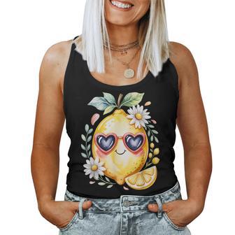 Cute Lemons Fruit Girls & Who Adore Loves Lemon Women Tank Top - Thegiftio UK