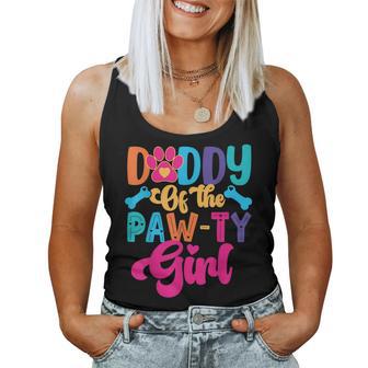 Daddy Of The Paw-Ty Girl Dog Family Matching Party Women Tank Top | Seseable UK