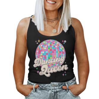 Dancing Queen Girl Vintage Dancing 70S 80S Disco Ball Women Tank Top - Thegiftio UK