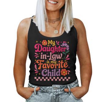My Daughter In-Law Is My Favorite Child Floral Mommy Women Tank Top - Monsterry